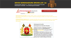 Desktop Screenshot of devis-demenageurs-bruxelles.be